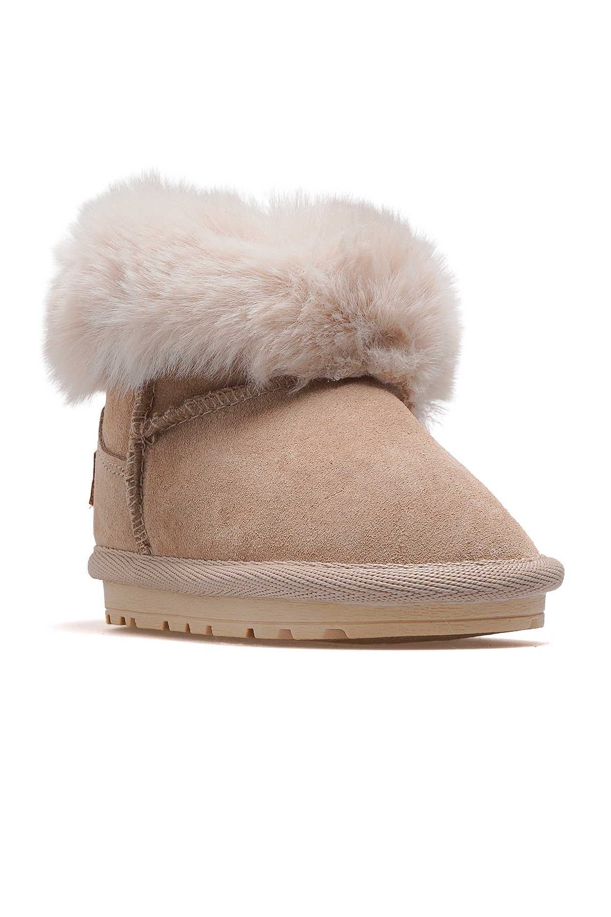Furly Kız Çocuk Tüylü Fermuarlı Günlük Bot 25k Buck3064 Bej - Görsel 5