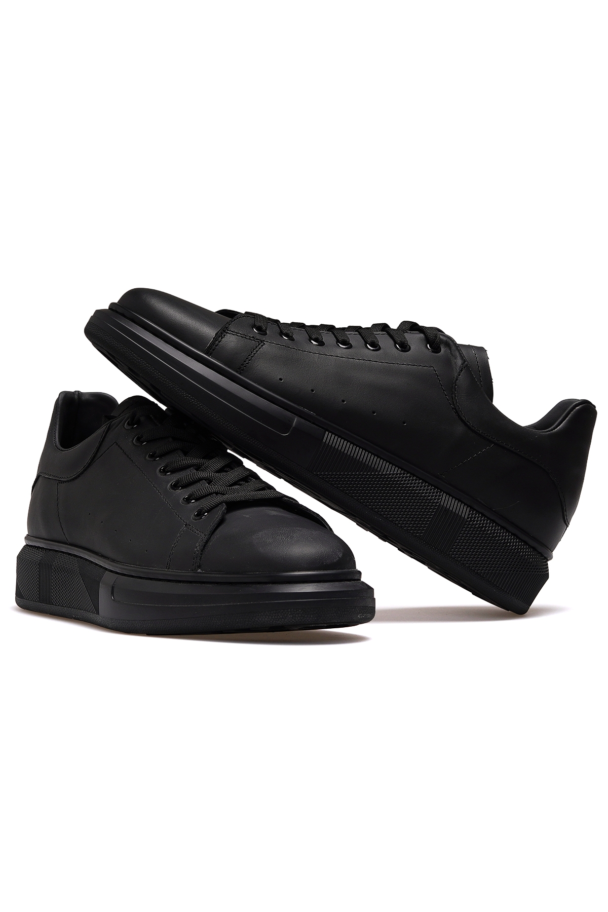 Erkek Deri Casual Günlük Ayakkabı 25k Ykö-21028 M Siyah - Görsel 7