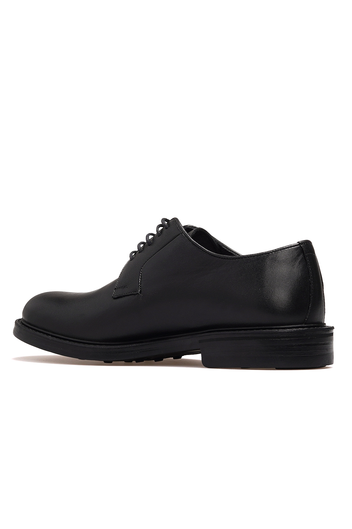 Erkek Deri Klasik Günlük Ayakkabı 25k Ykö-22412 M Siyah - Görsel 4