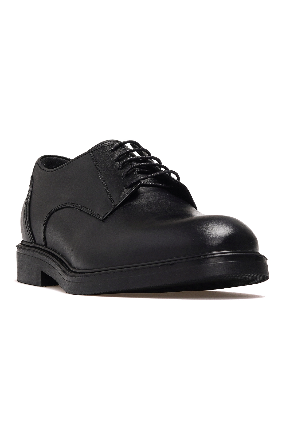 Erkek Deri Klasik Günlük Ayakkabı 25k Ykö-22067 M Siyah - Görsel 5