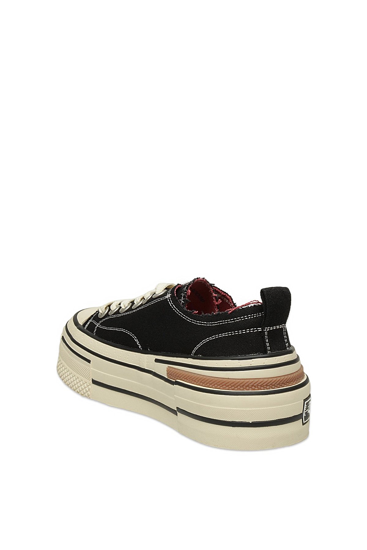 121230039 Elena 25K Kadın Hakiki Deri Klasik Sneaker Siyah - Görsel 4