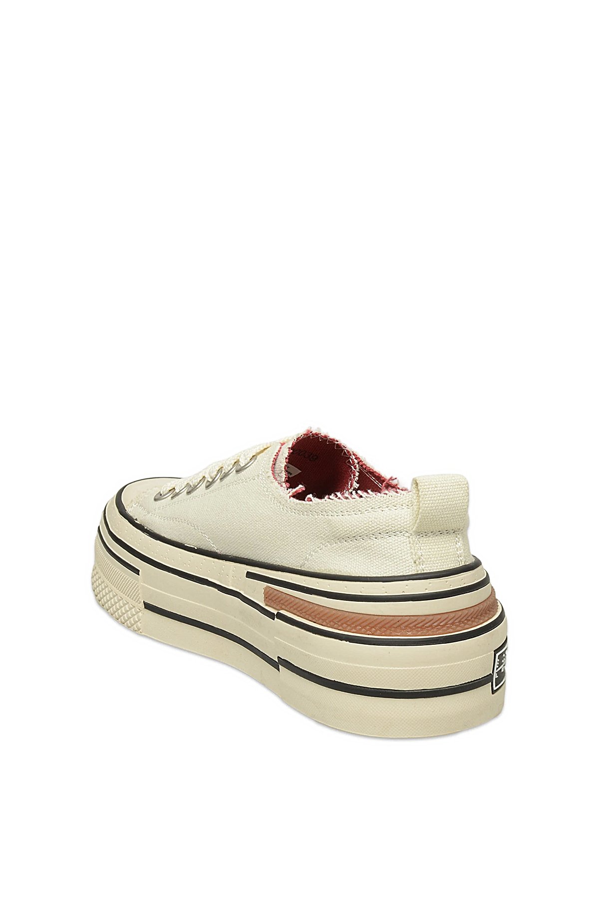 121230039 Elena 25K Kadın Hakiki Deri Klasik Sneaker Beyaz - Görsel 4