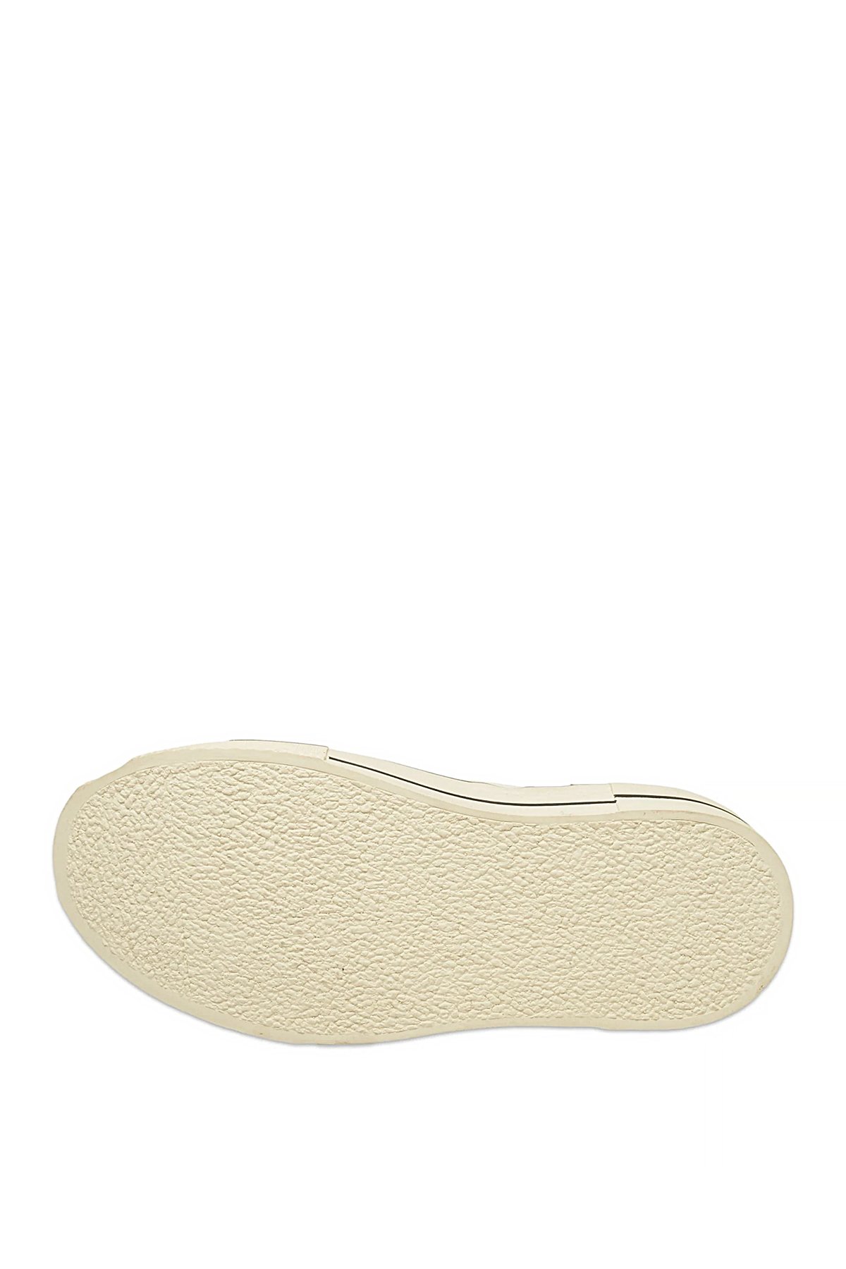 121230039 Elena 25K Kadın Hakiki Deri Klasik Sneaker Beyaz - Görsel 5