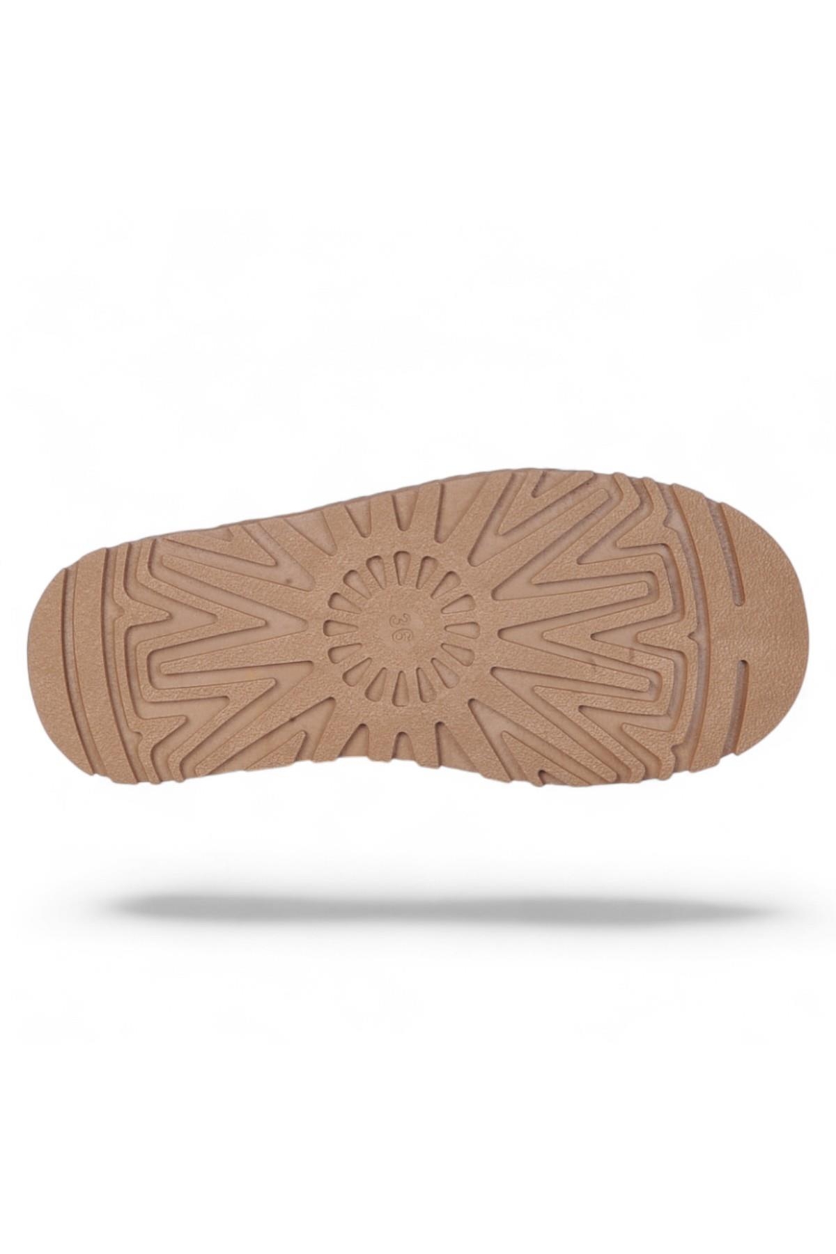 Skuaıter Rida Taba Kadın İçi Kürklü Düz Bot - Görsel 5