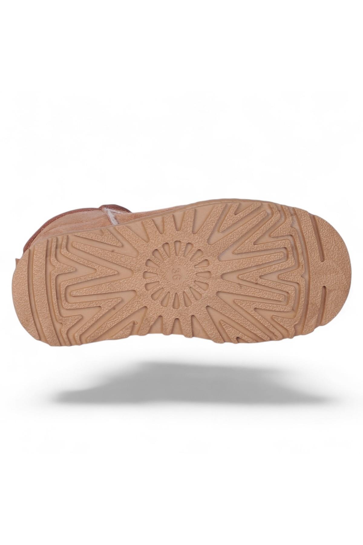 Skuaıter Tinsa Taba Kadın İçi Kürklü Düz Bot - Görsel 5