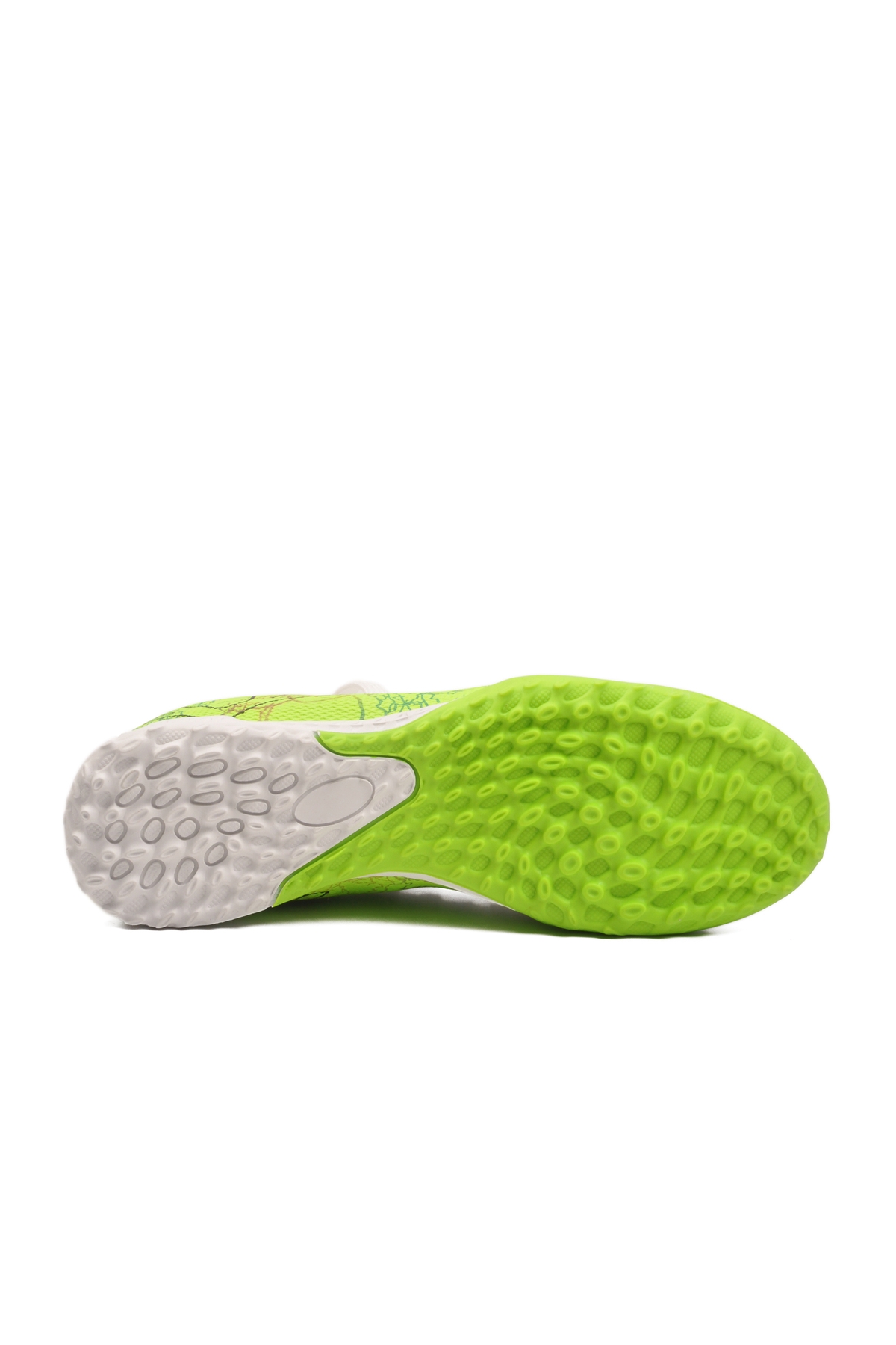 Beyaz Yeşil Bilekten Lastikli Unisex Halı Saha Ayakkabısı GH-252-153 G - Görsel 6