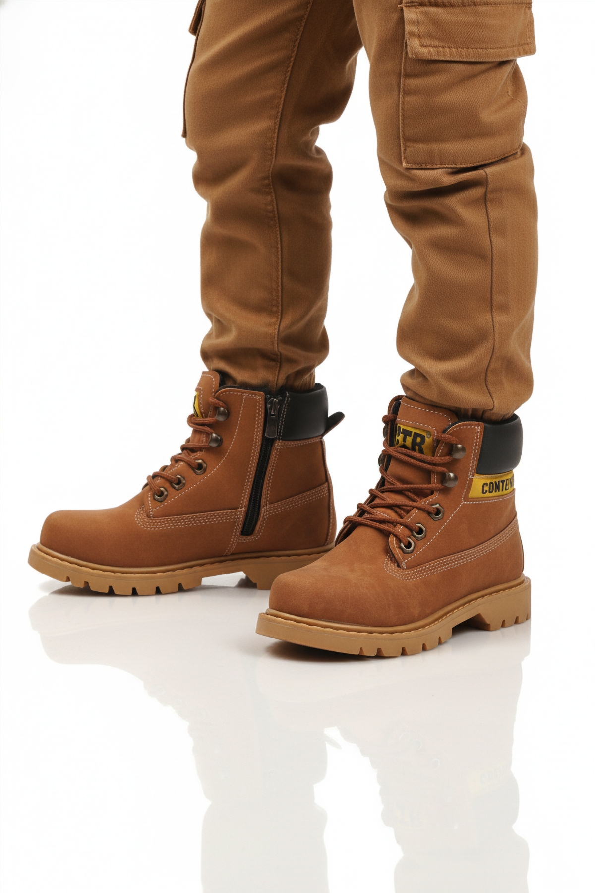 Tarçın Nubuk Kaymaz Unisex Çocuk Bot 921 F - Görsel 2