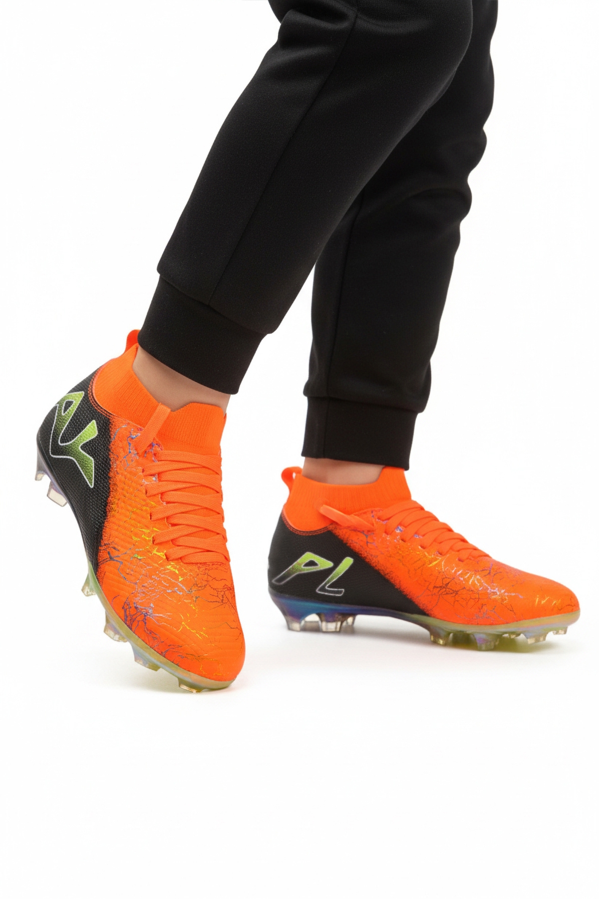 Turuncu Siyah Bilekten Çoraplı Unisex Krampon GK-252-153 G - Görsel 2