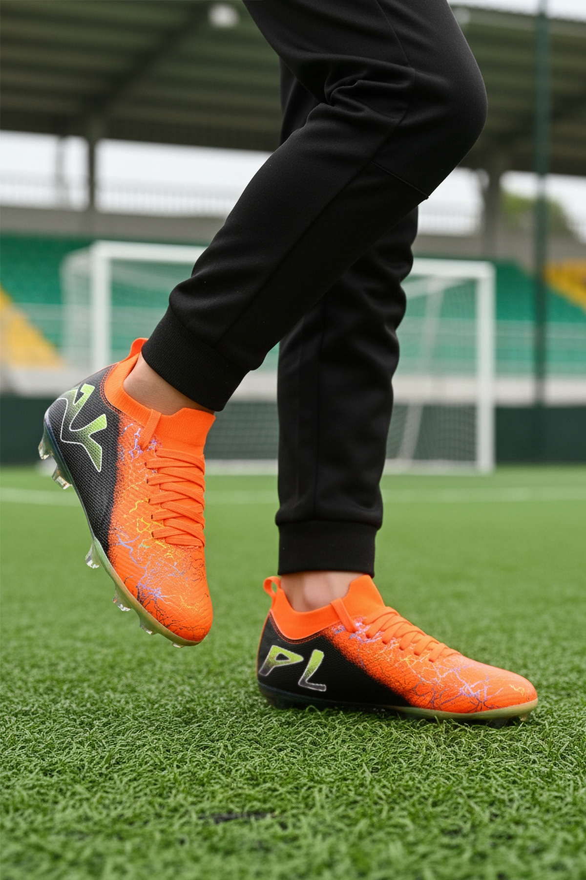 Turuncu Siyah Bilekten Çoraplı Unisex Krampon GK-252-153 G - Görsel 4