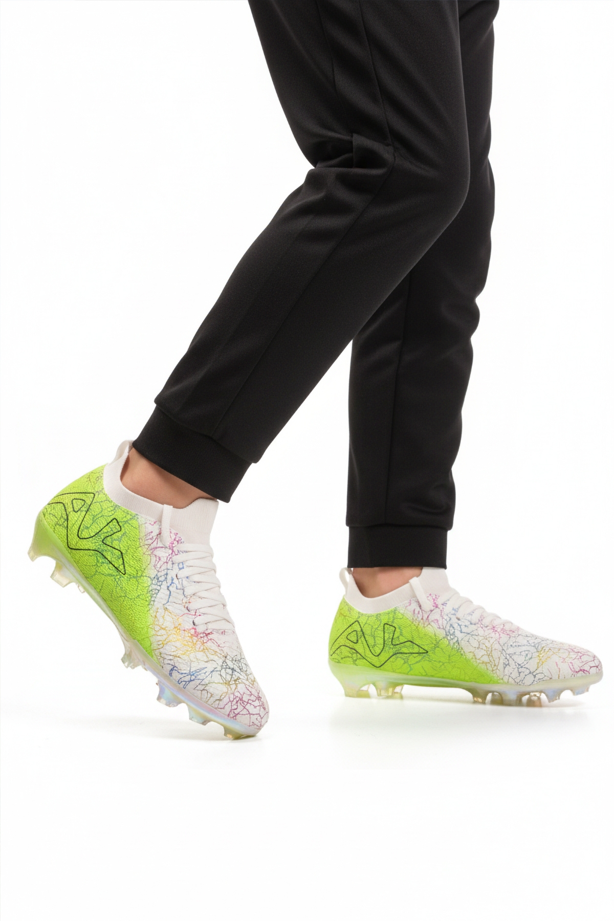 Beyaz Yeşil Bilekten Çoraplı Unisex Krampon GK-252-153 G - Görsel 4