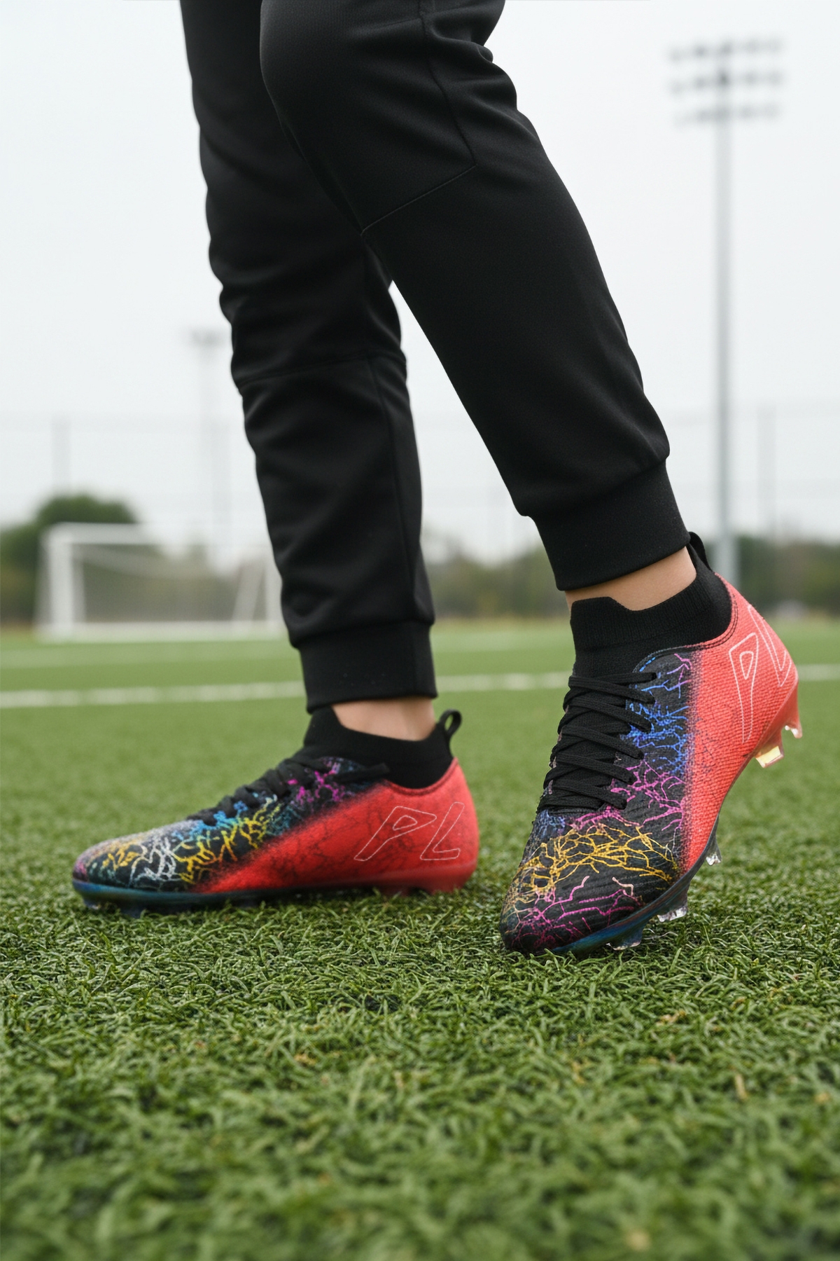 Siyah Fuşya Bilekten Çoraplı Unisex Krampon GK-252-153 G - Görsel 4