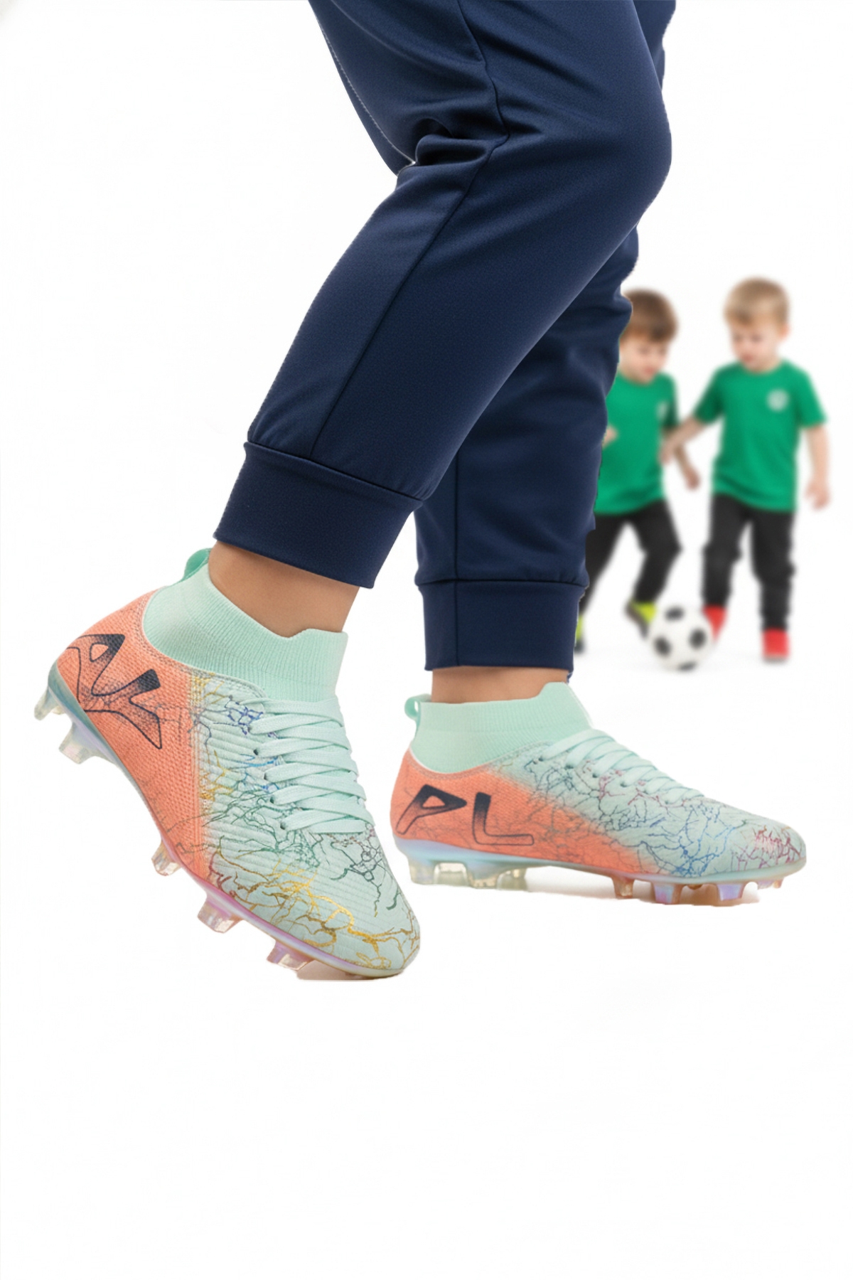 Mint Somon Bilekten Çoraplı Erkek Çocuk Krampon FK-252-153 F - Görsel 2
