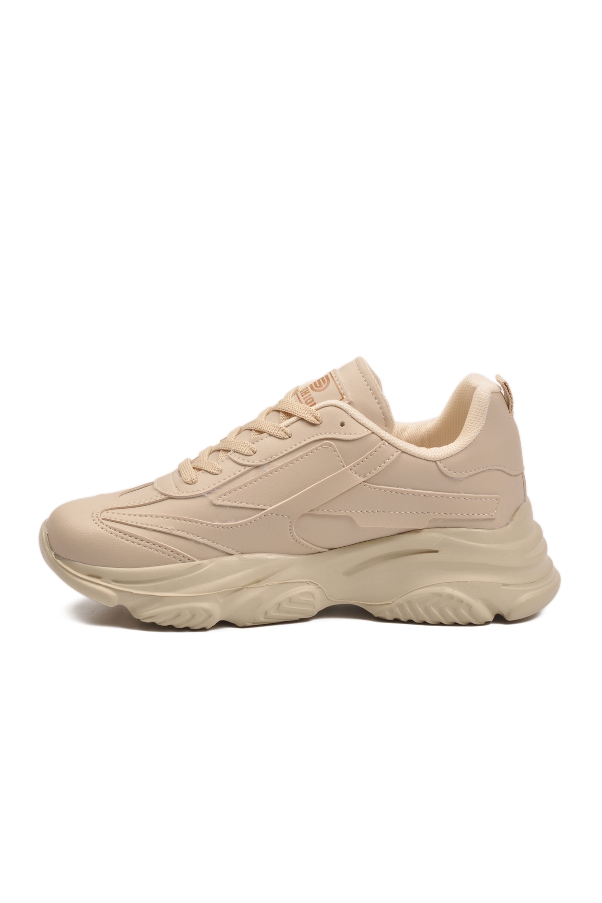 Ekru Bağcıklı Kadın Sneaker DRK171 G - Görsel 5