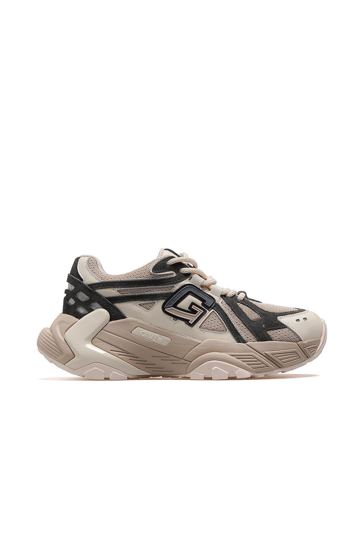 Kadın Kalın Taban Sneaker Spor Ayakkabı 25k 25k366 Z Bej - Görsel 2