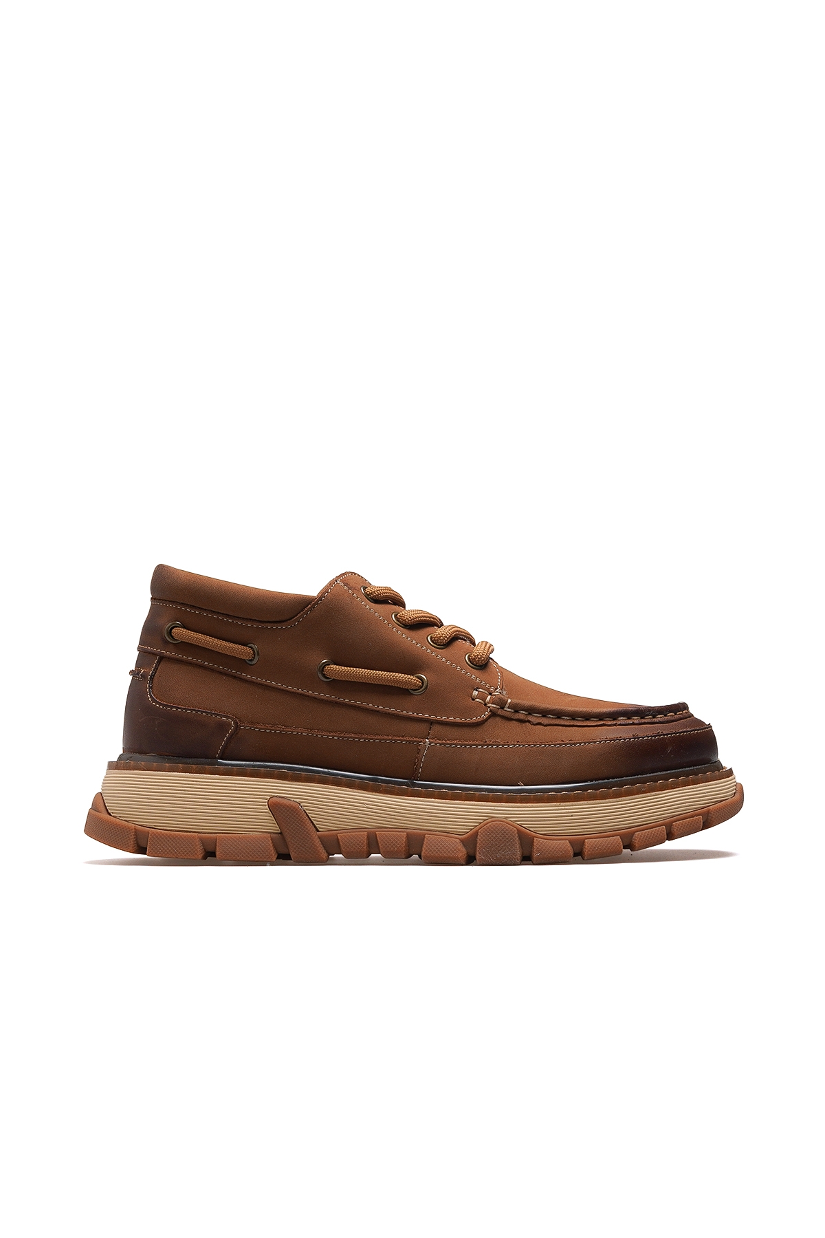 Erkek Hakiki Deri Casual Ayakkabı 25k 25k550 M Camel - Görsel 2