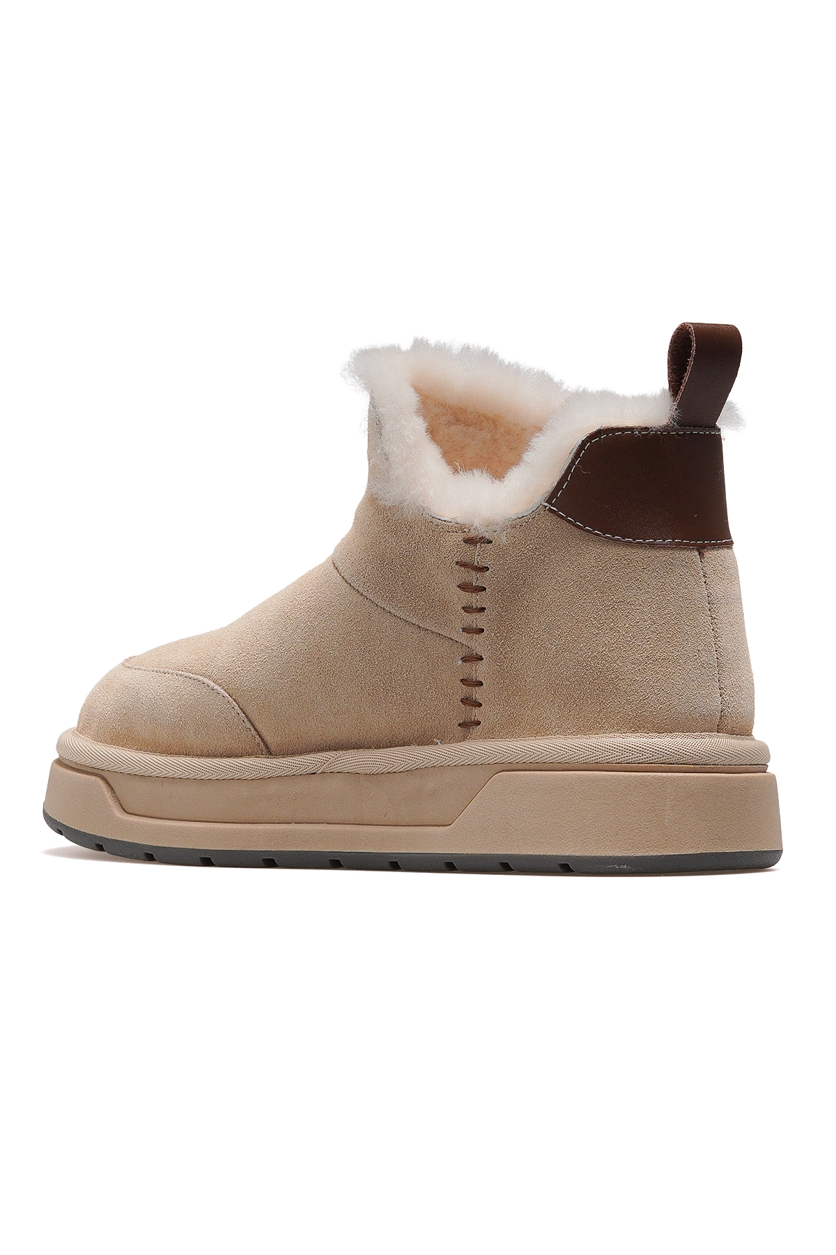 Kadın İçi Kürklü Süet Bot 25k 25k486 Z Bej - Görsel 4