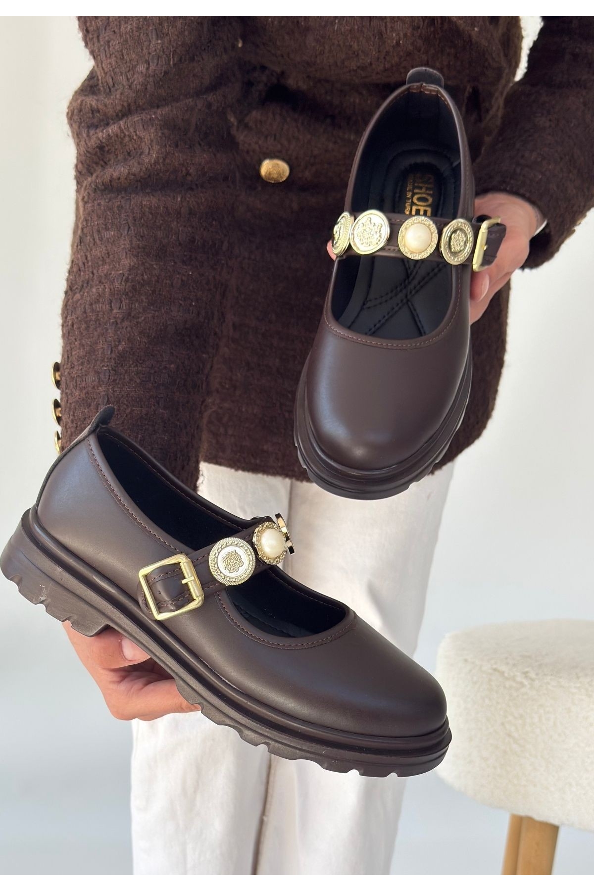 Kahverengi Kadın Günlük Ayakkabı - Görsel 3