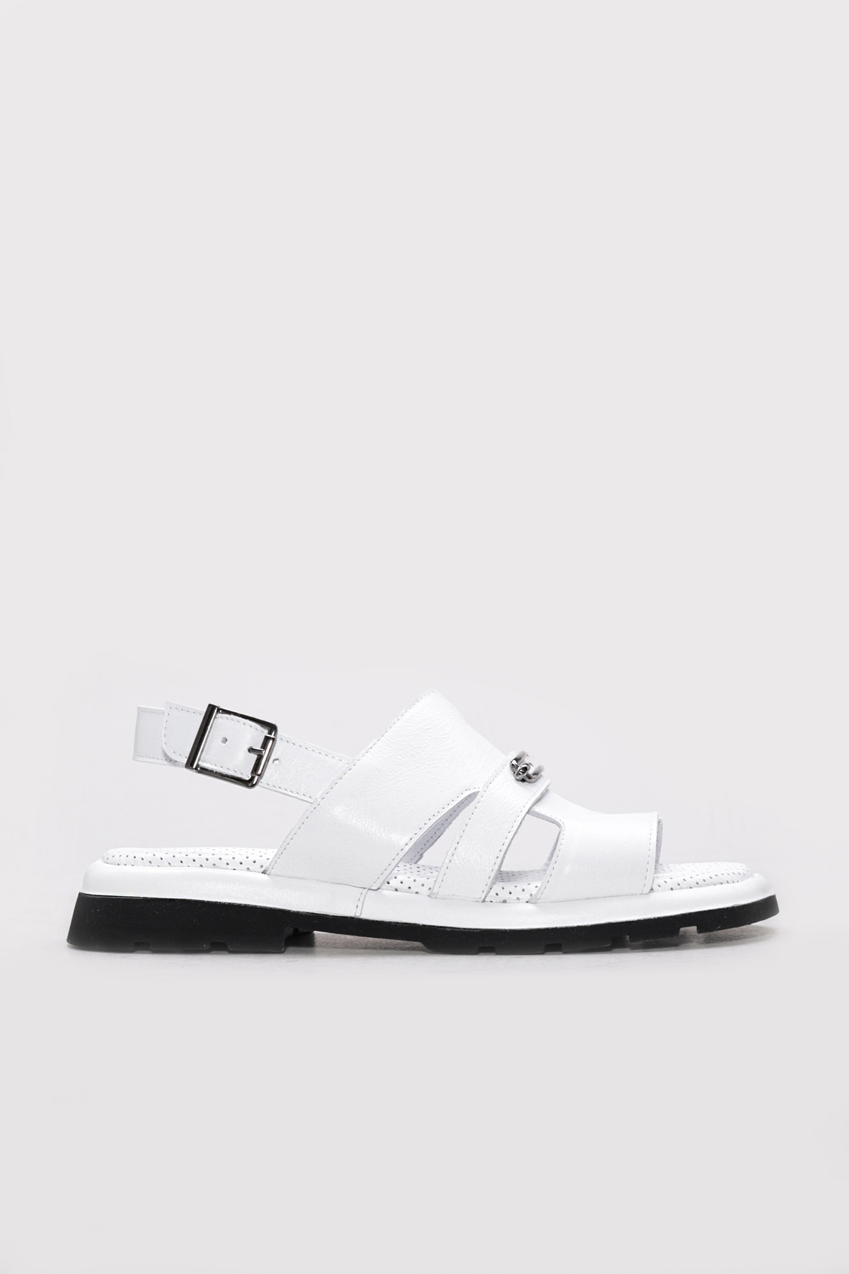 Hakiki Deri Kadın Klasik Sandalet 710ZA993 - Görsel 2