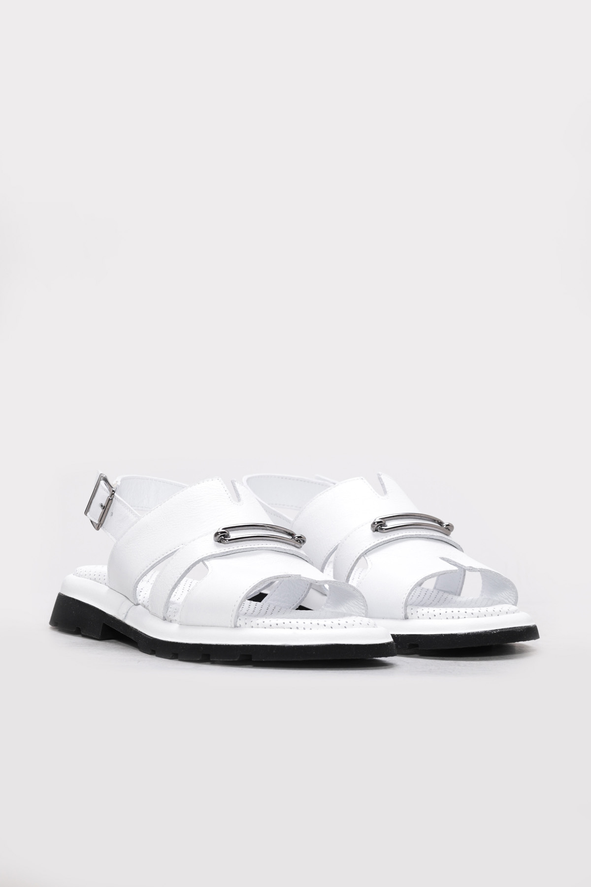 Hakiki Deri Kadın Klasik Sandalet 710ZA993 - Görsel 5