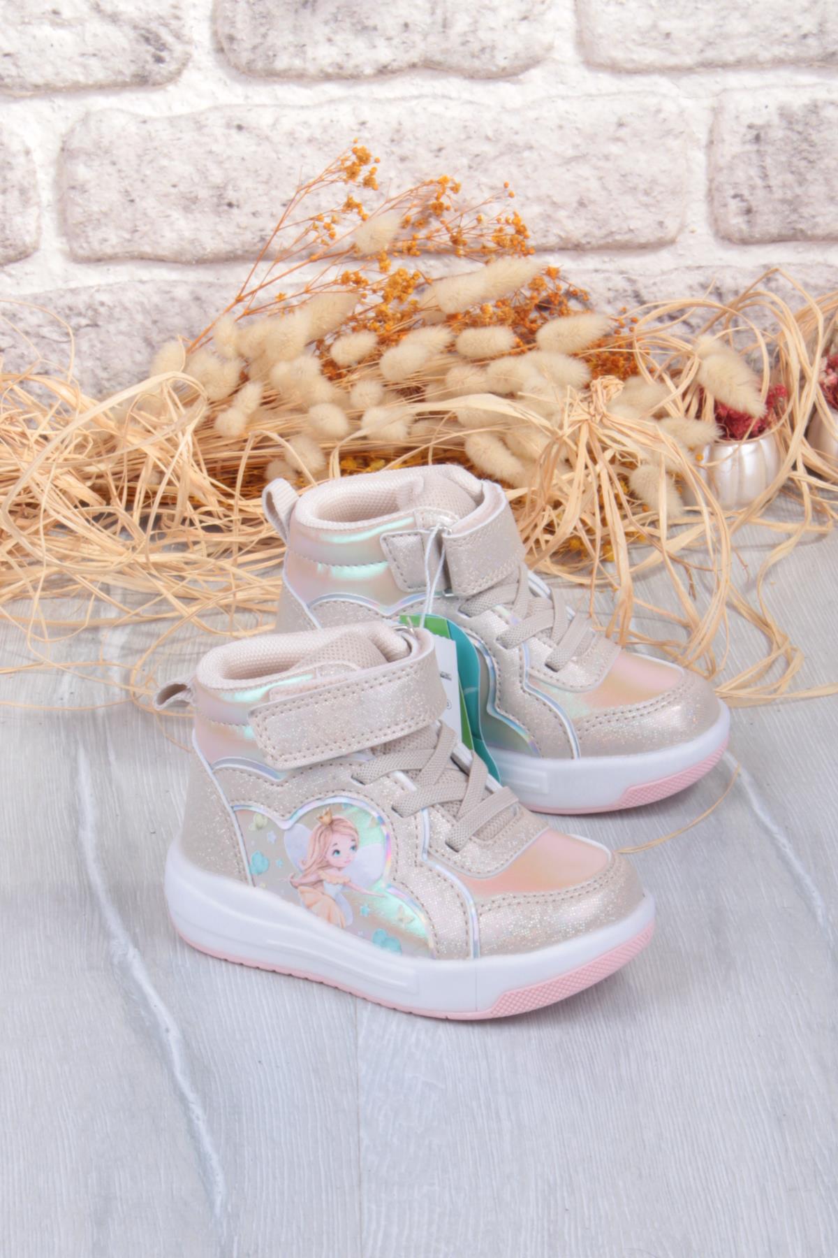 946.B25K.419 Klint Bej Işıklı Kız Çocuk Bot - Görsel 2