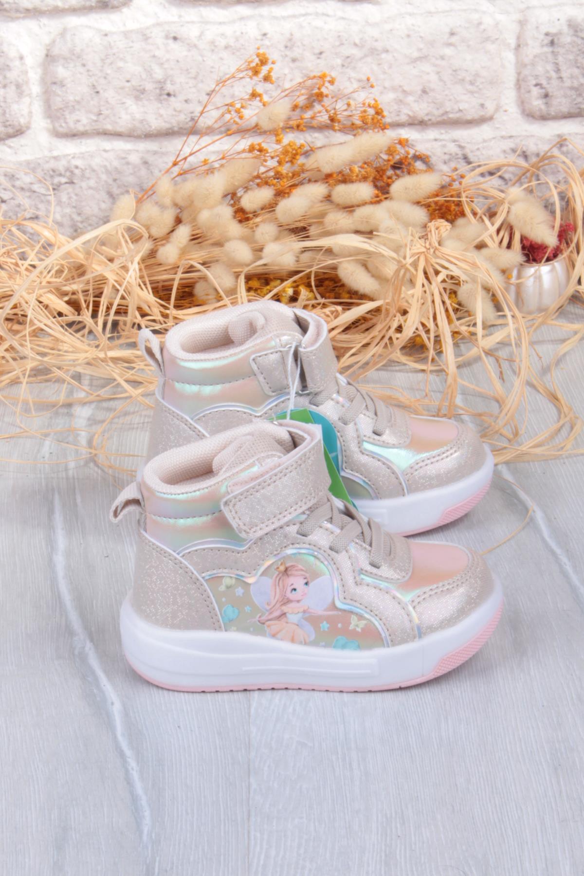 946.B25K.419 Klint Bej Işıklı Kız Çocuk Bot - Görsel 3