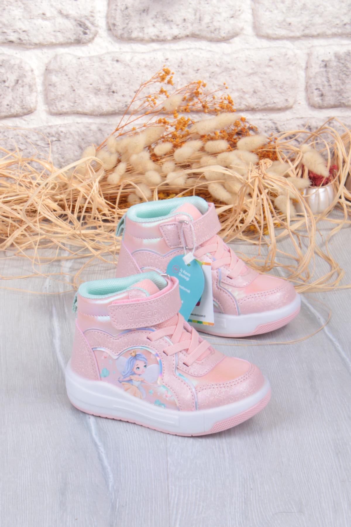 946.B25K.419 Klint Pudra Işıklı Kız Çocuk Bot - Görsel 2