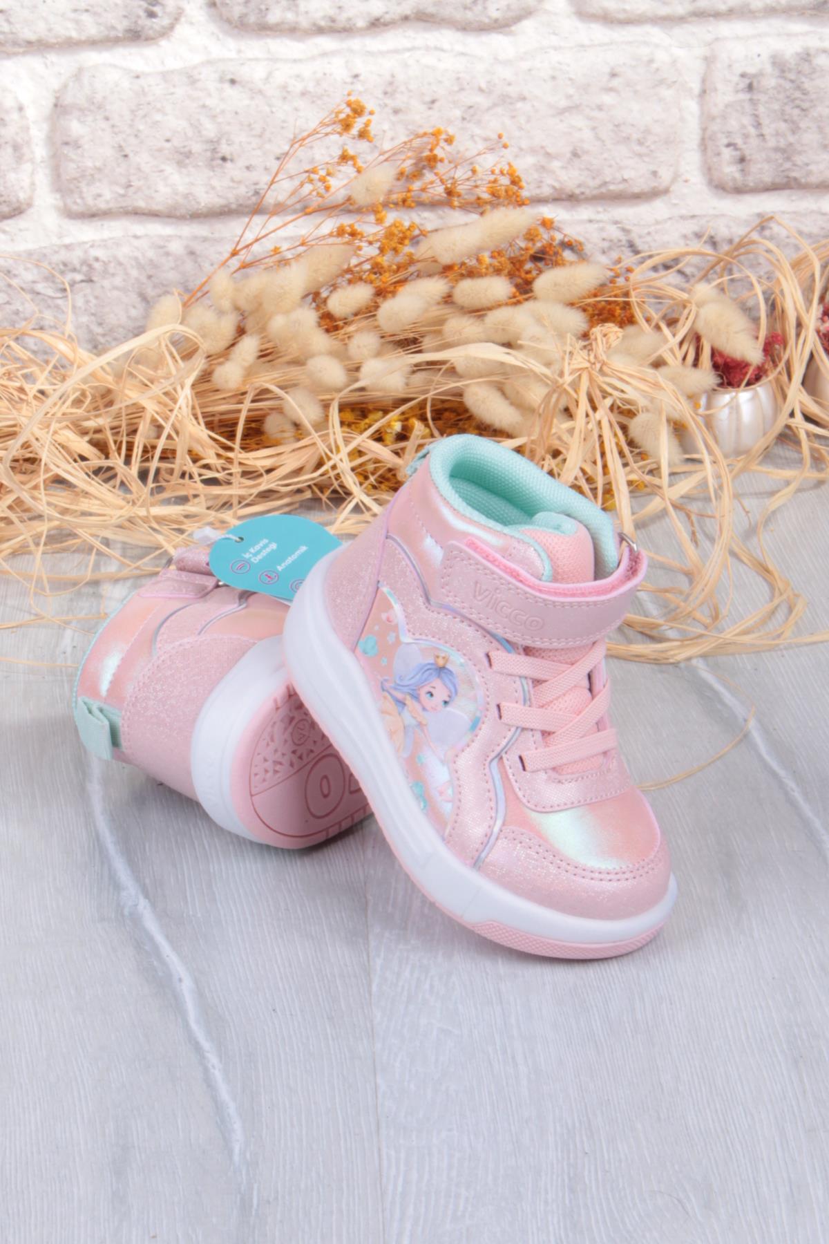 946.B25K.419 Klint Pudra Işıklı Kız Çocuk Bot - Görsel 6