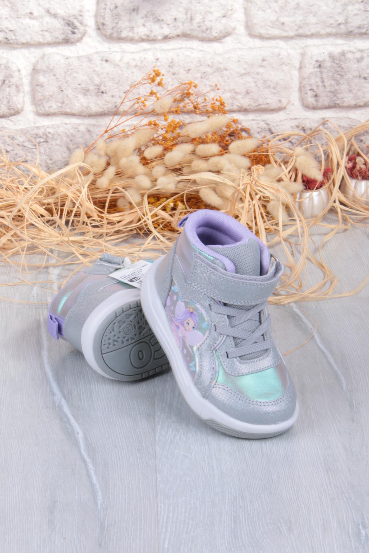 946.B25K.419 Klint Gümüş Işıklı Kız Çocuk Bot - Görsel 6