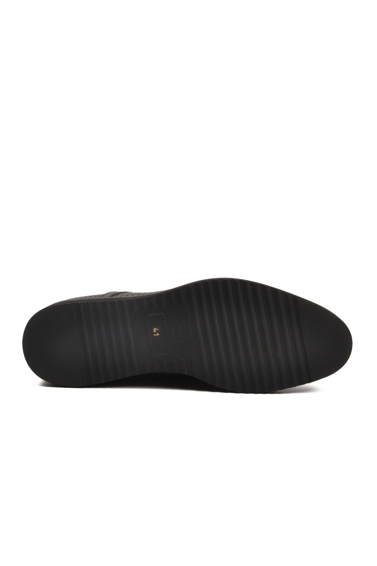 Siyah Hakiki Deri Bağcıklı Erkek Klasik Ayakkabı 3264 M - Görsel 6