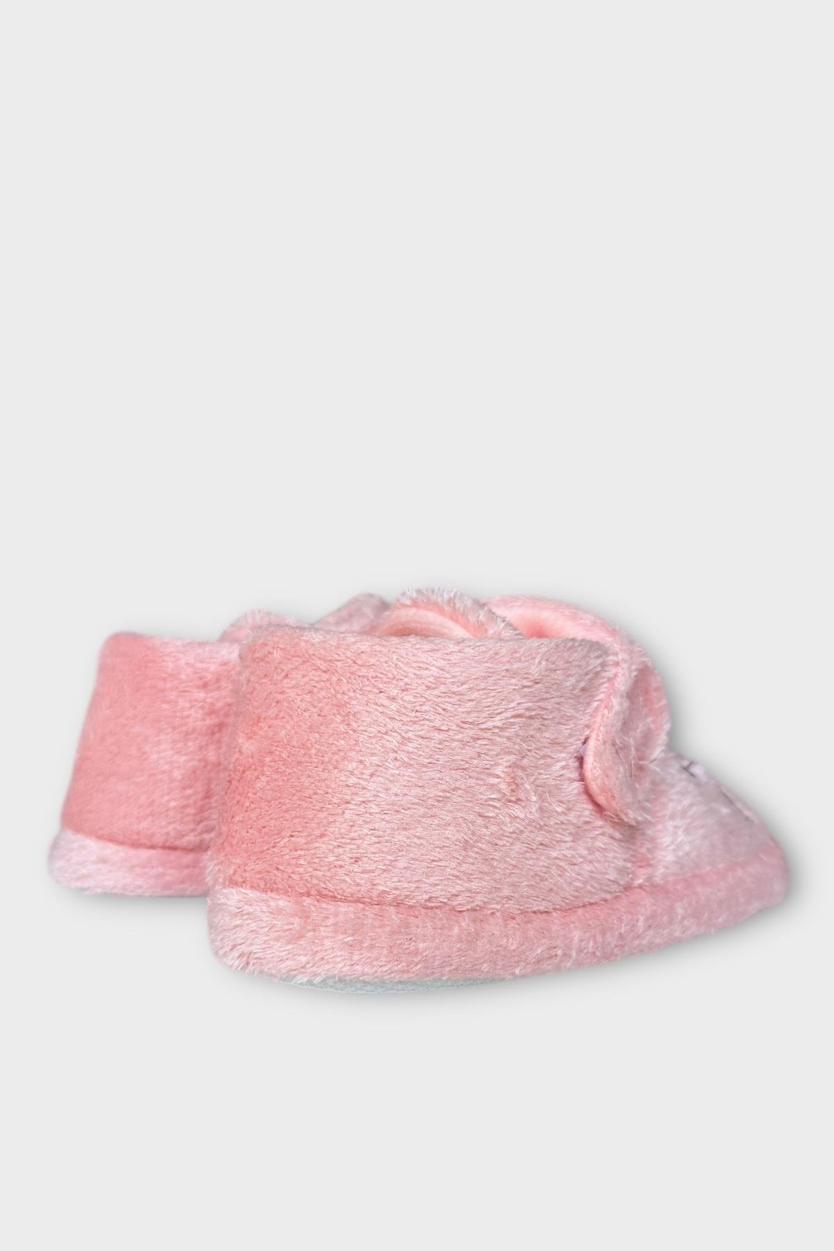 Kız Çocuk Cırtlı Kaydırmaz Taban Anaokulu Kreş Ev Ayakkabısı Panduf PUDRA - Görsel 6