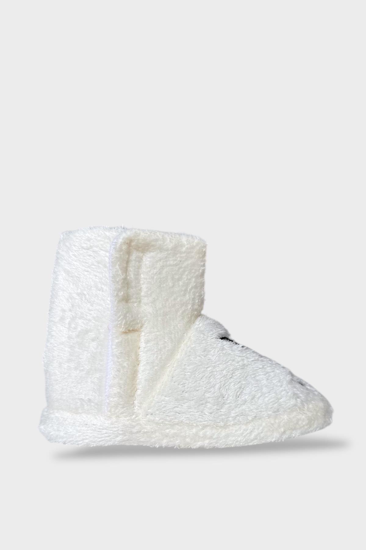 Çocuk Kuromi Nakış Detaylı Panduf BEYAZ - Görsel 3