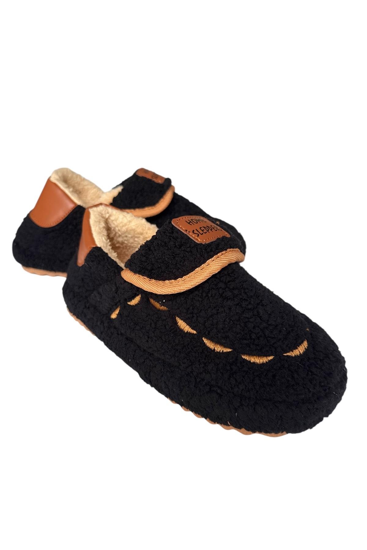 Pofuduk Ses Yapmaz Eva Taban Kadın Panduf SİYAH - Görsel 6