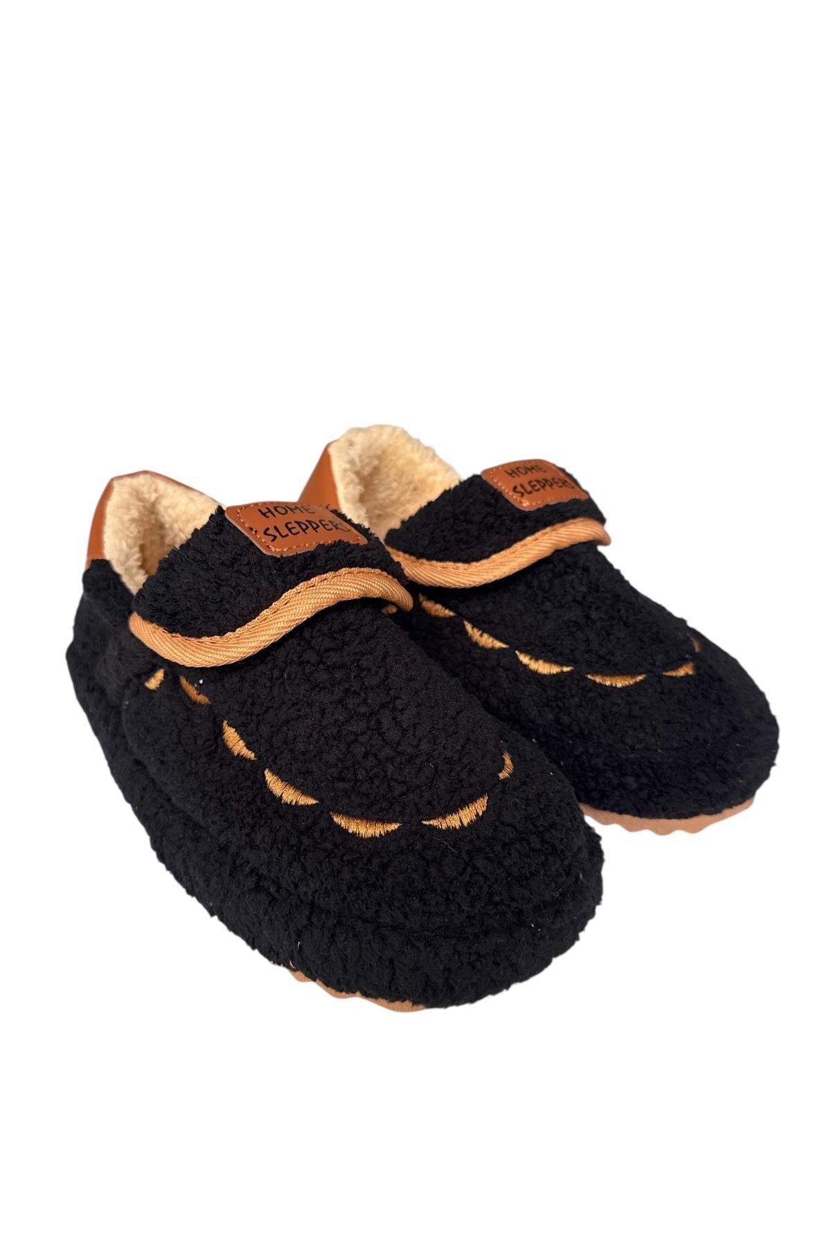 Pofuduk Ses Yapmaz Eva Taban Kadın Panduf SİYAH - Görsel 7