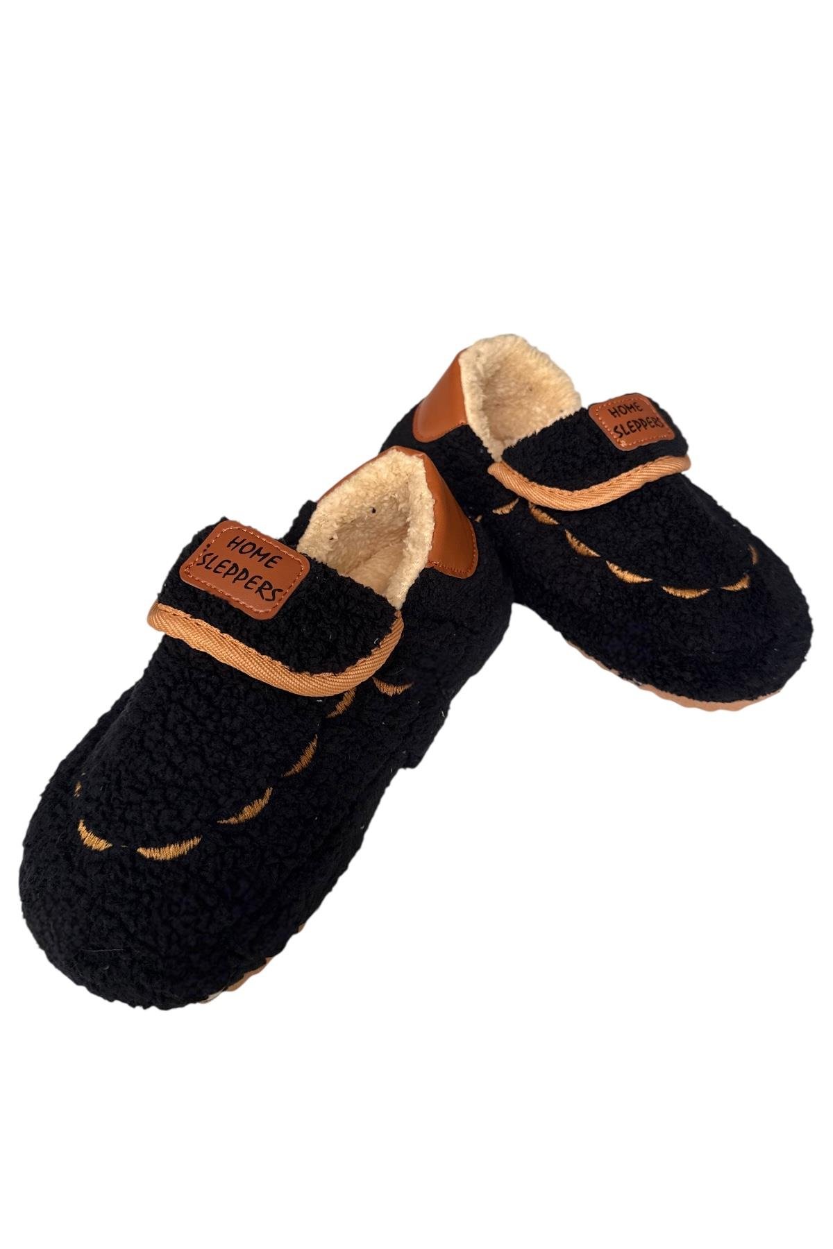 Pofuduk Ses Yapmaz Eva Taban Kadın Panduf SİYAH - Görsel 8