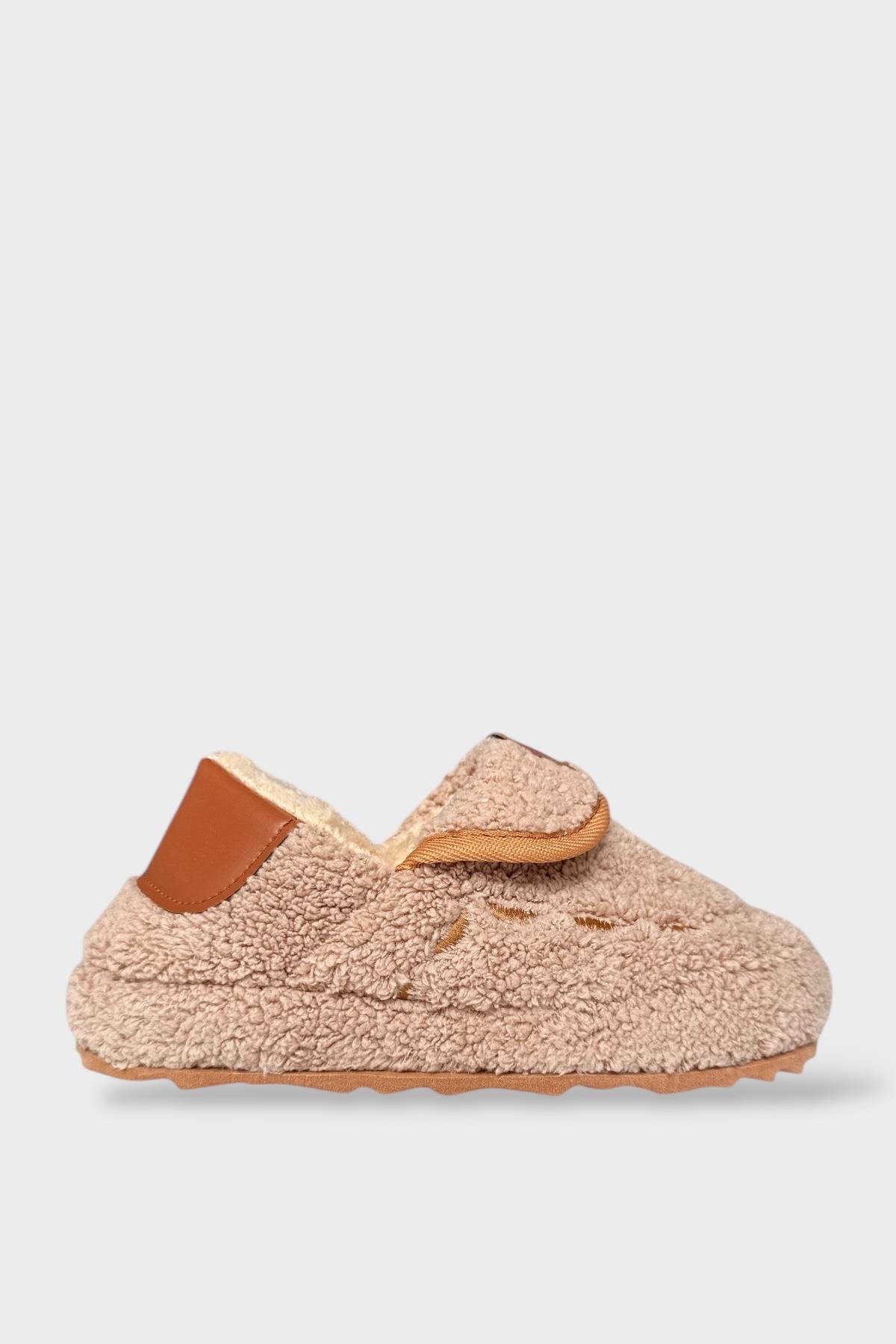 Pofuduk Ses Yapmaz Eva Taban Kadın Panduf BEJ - Görsel 3