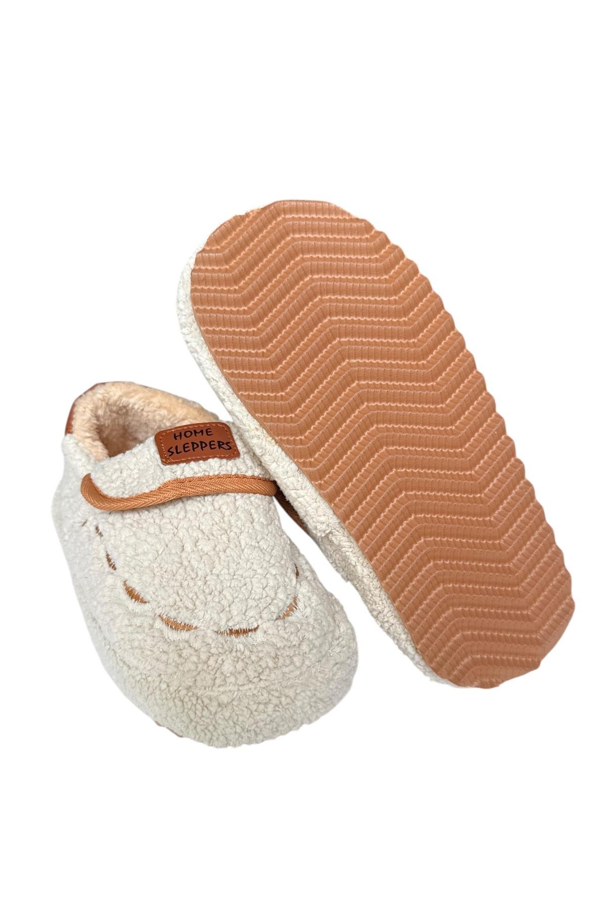 Pofuduk Ses Yapmaz Eva Taban Kadın Panduf KREM - Görsel 8