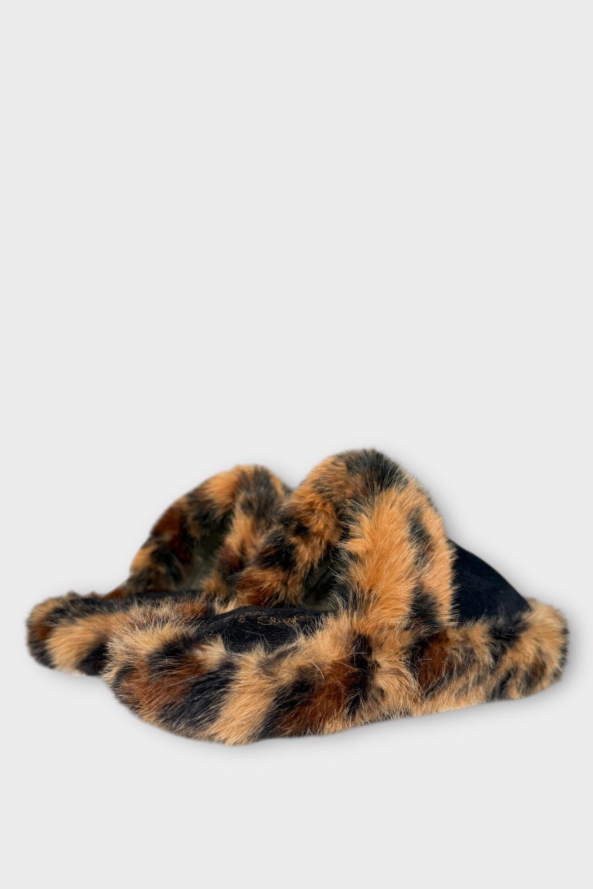 Peluş Detaylı Kadın Ev Terliği SİYAH - Görsel 6