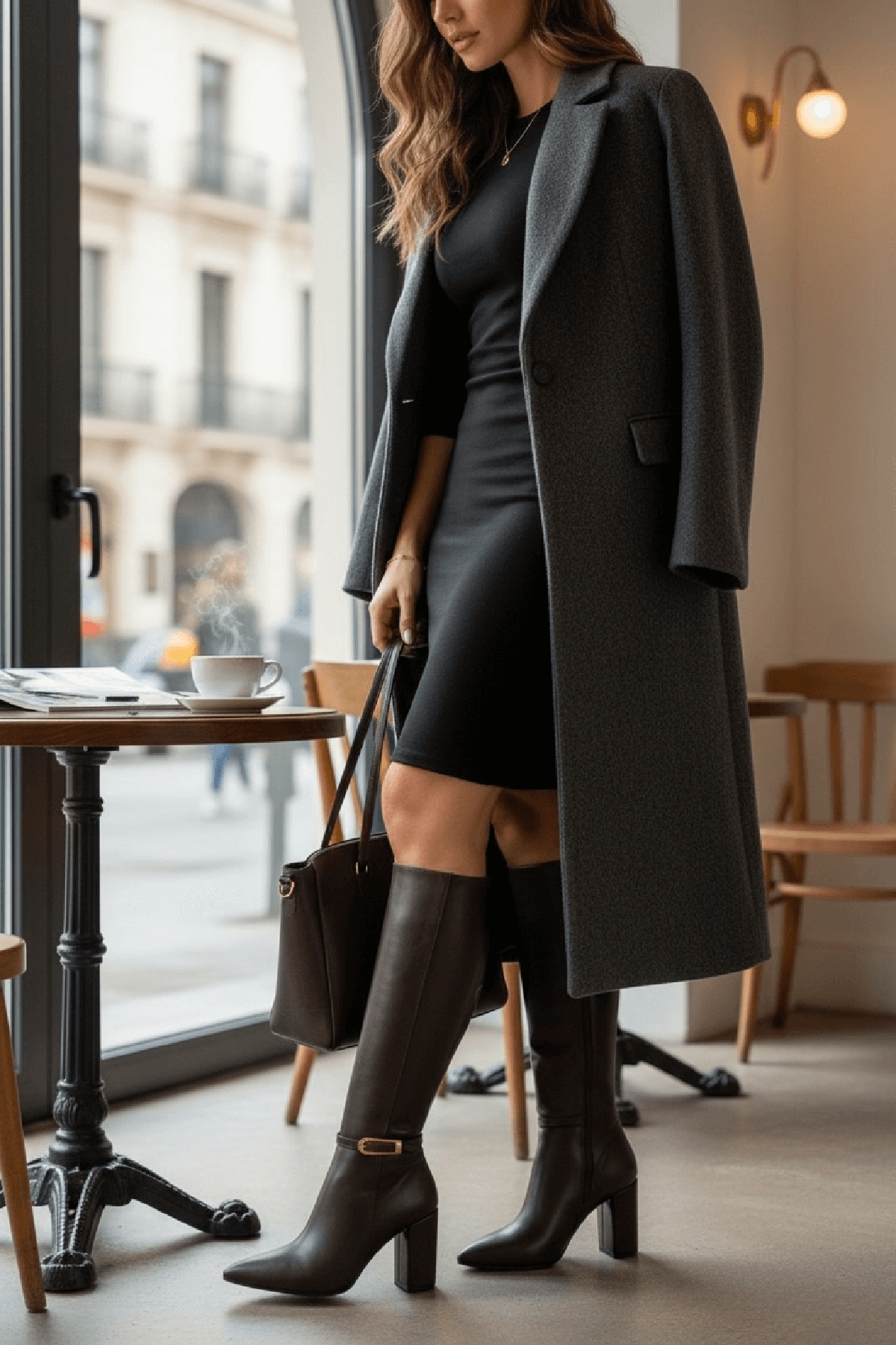 Alexa Kahverengi Deri Topuklu ( 9 cm Topuklu ) Yanı Fermuarlı Günlük Kullanım Çizme - Görsel 2