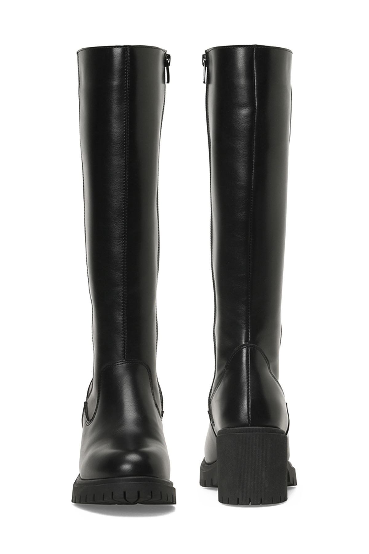 25K-6009 5PR Siyah Kadın Topuklu Çizme - Görsel 5
