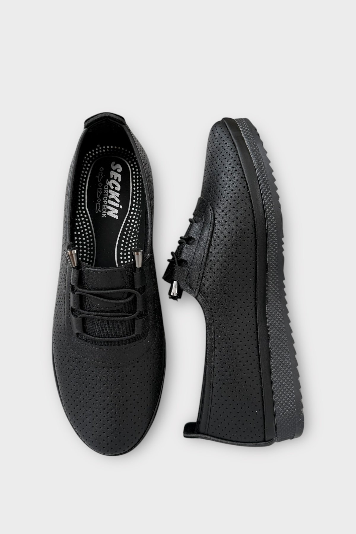 Ortopedik Hava Alan Yumuşak Tabanlı Günlük Anne Babet SİYAH - Görsel 7