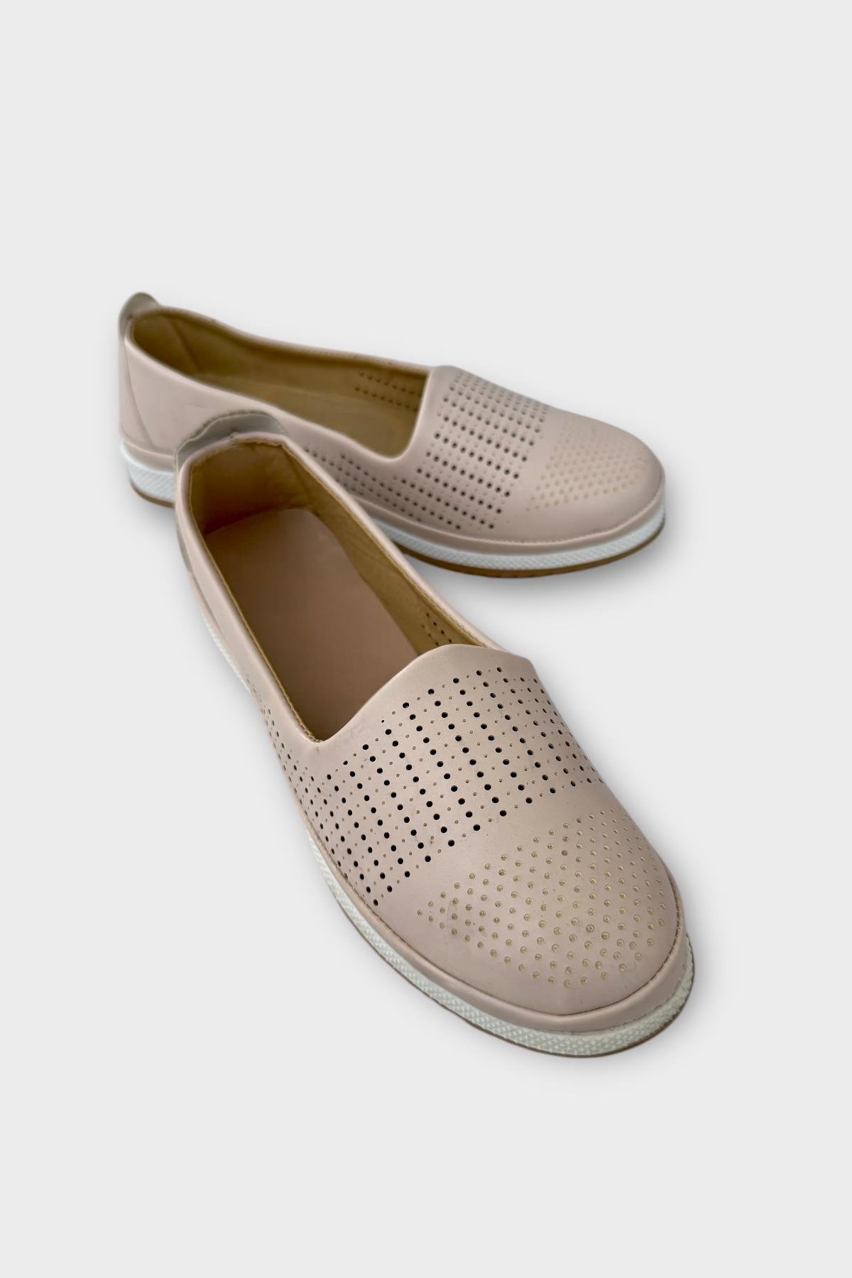 Tam Ortopedik Hava Alan Yumuşak Tabanlı Günlük Anne Babet BEJ - Görsel 3