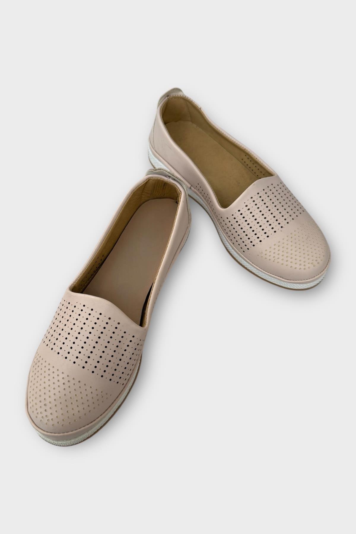 Tam Ortopedik Hava Alan Yumuşak Tabanlı Günlük Anne Babet BEJ - Görsel 4