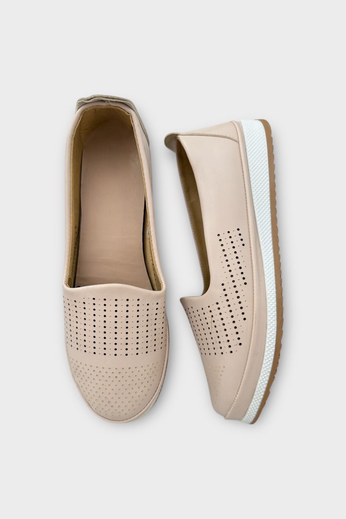 Tam Ortopedik Hava Alan Yumuşak Tabanlı Günlük Anne Babet BEJ - Görsel 7