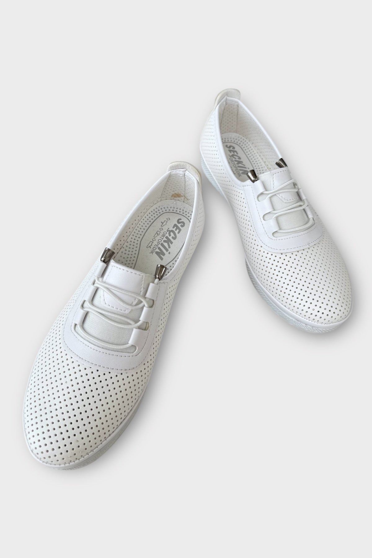 Ortopedik Hava Alan Yumuşak Tabanlı Günlük Anne Babet BEYAZ - Görsel 4