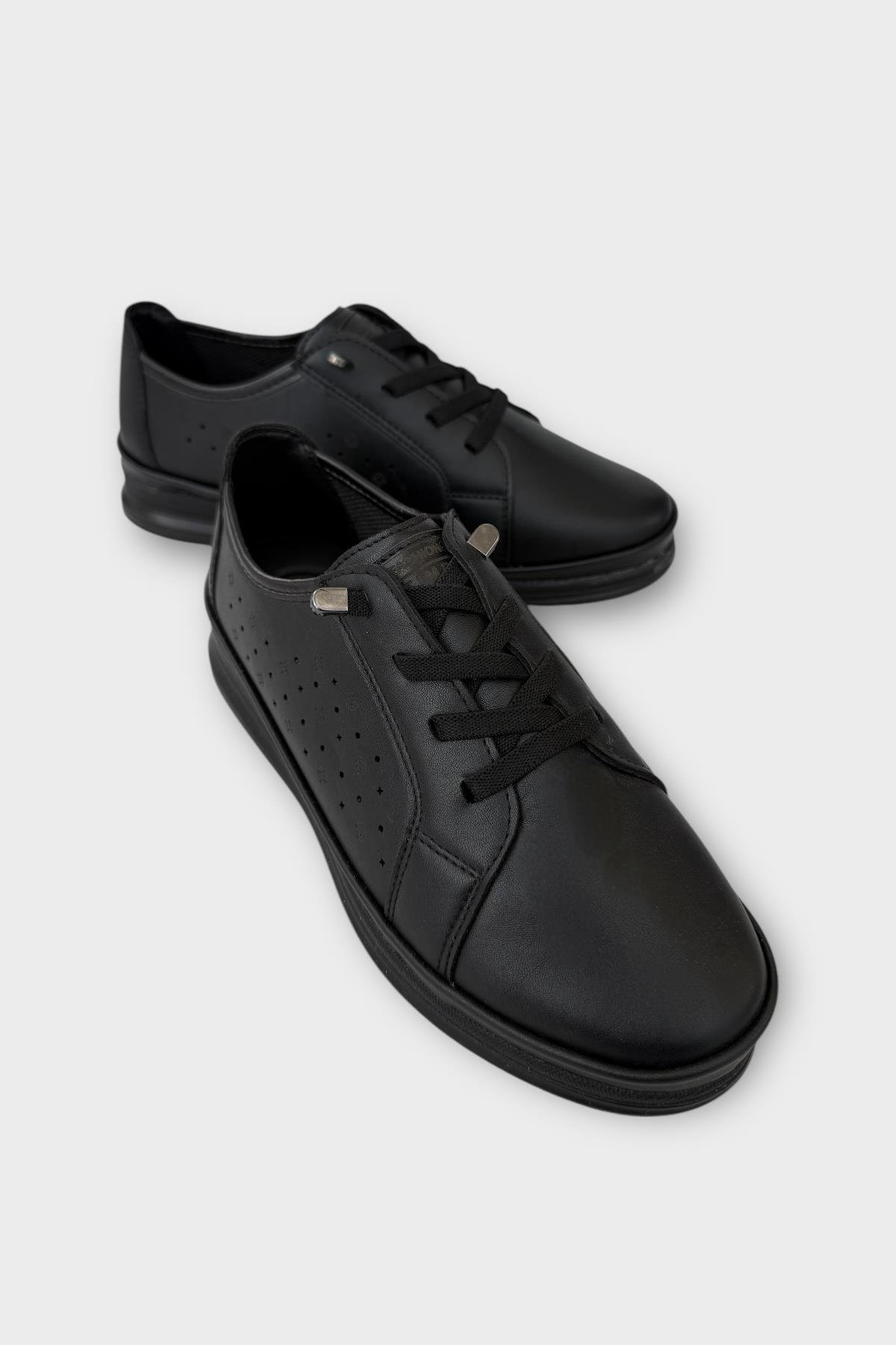 Kadın Ortopedik Comfort Günlük Ayakkabı SİYAH - BEJ - Görsel 3