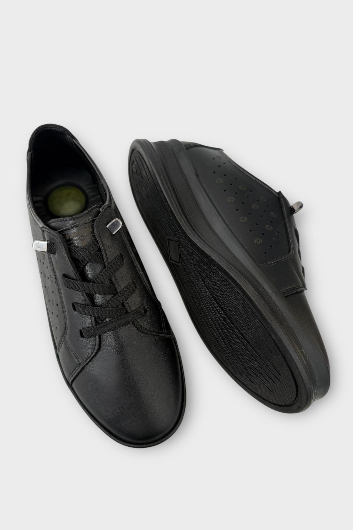 Kadın Ortopedik Comfort Günlük Ayakkabı SİYAH - BEJ - Görsel 5