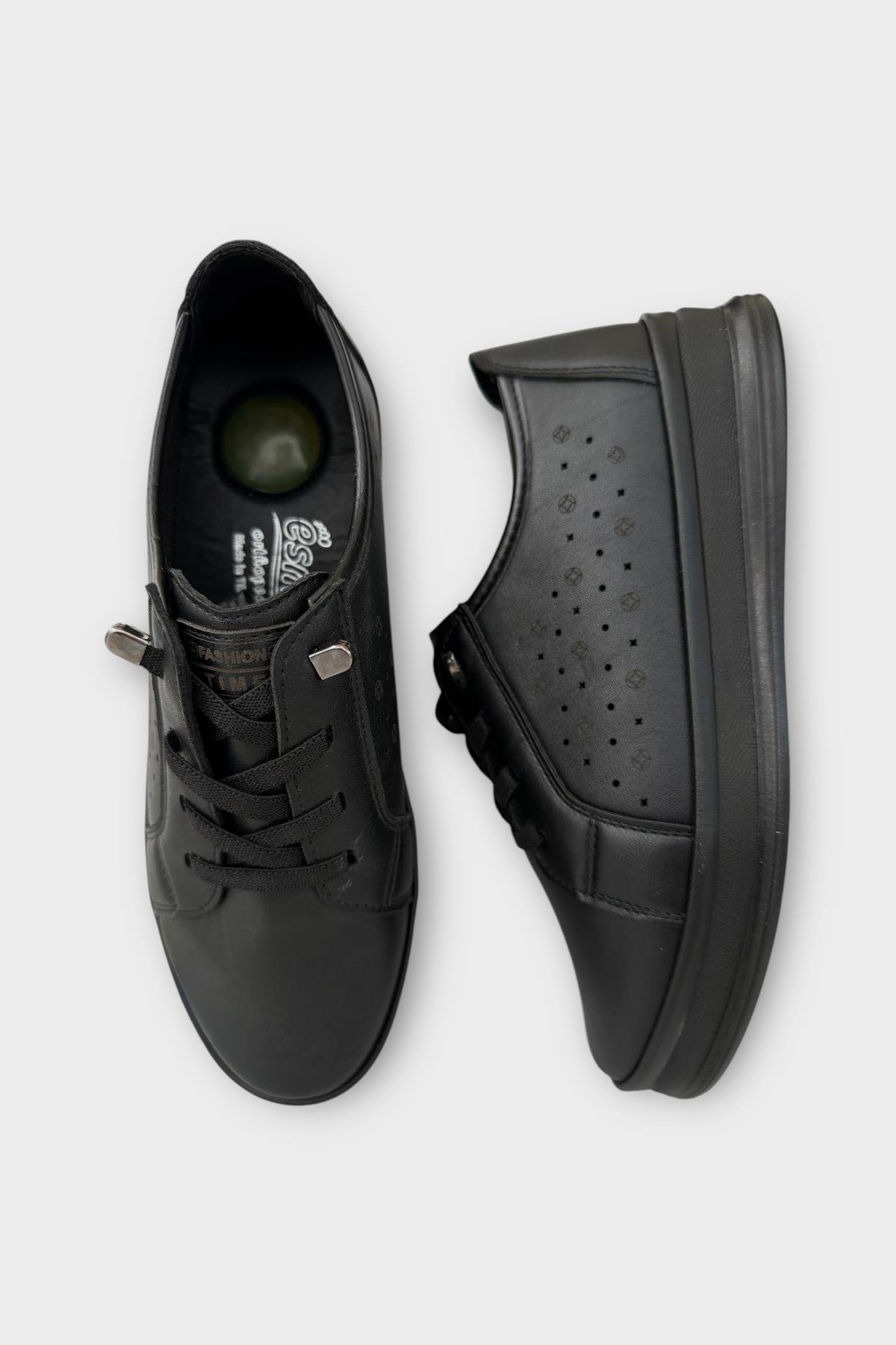 Kadın Ortopedik Comfort Günlük Ayakkabı SİYAH - BEJ - Görsel 7