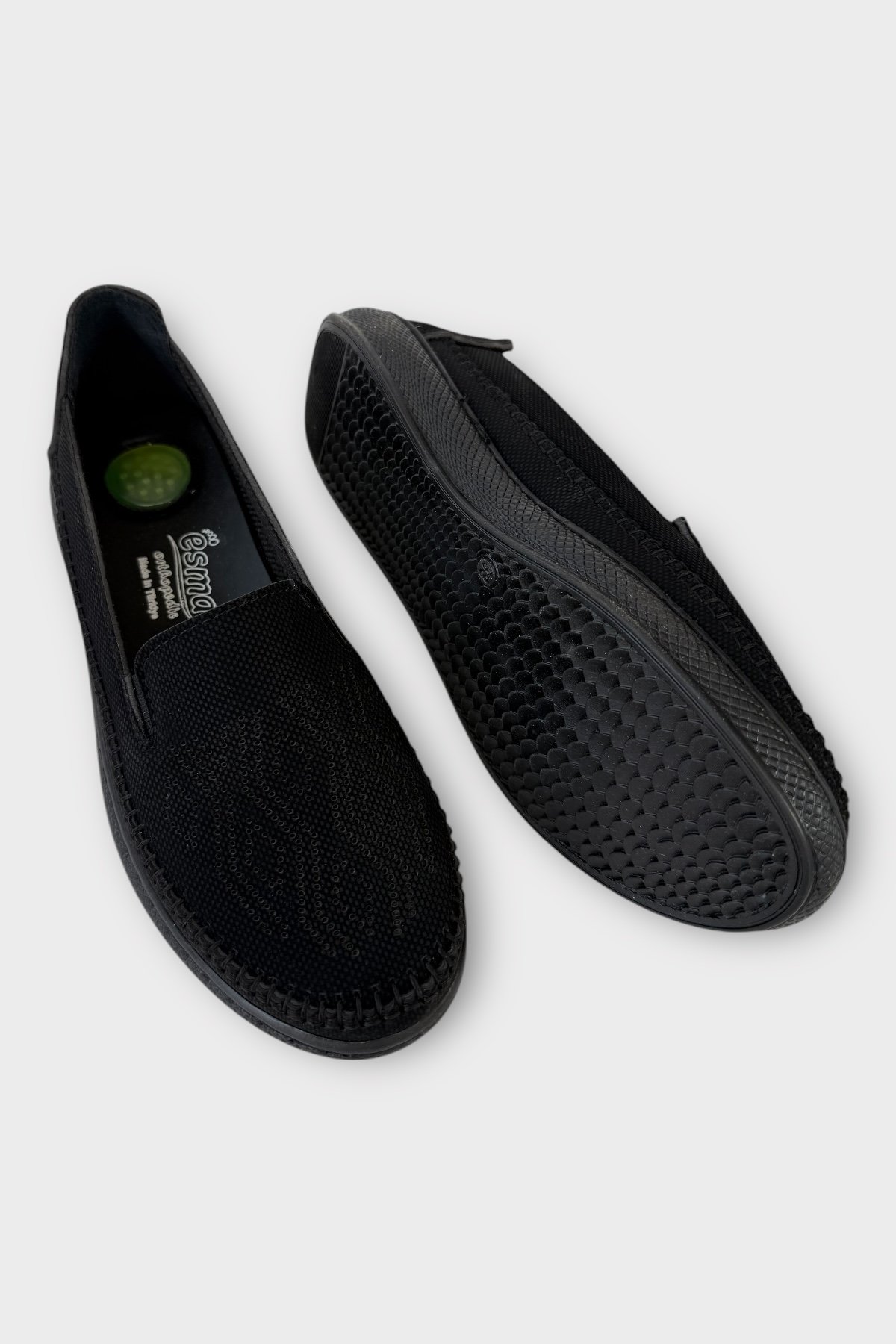 Kadın Günlük Hafif Mevsimlik Rahat Ortopedik Casual Ayakkabı SİYAH - KREM - Görsel 5