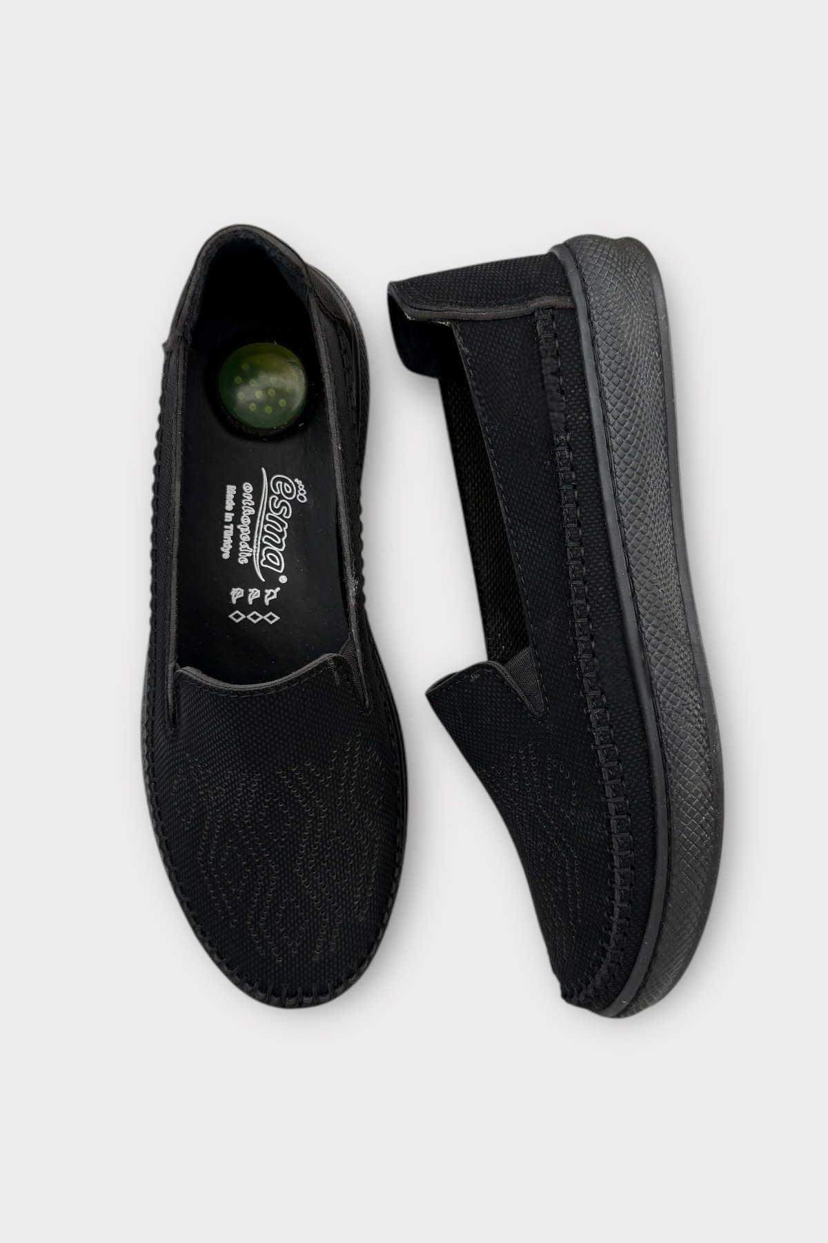 Kadın Günlük Hafif Mevsimlik Rahat Ortopedik Casual Ayakkabı SİYAH - KREM - Görsel 7