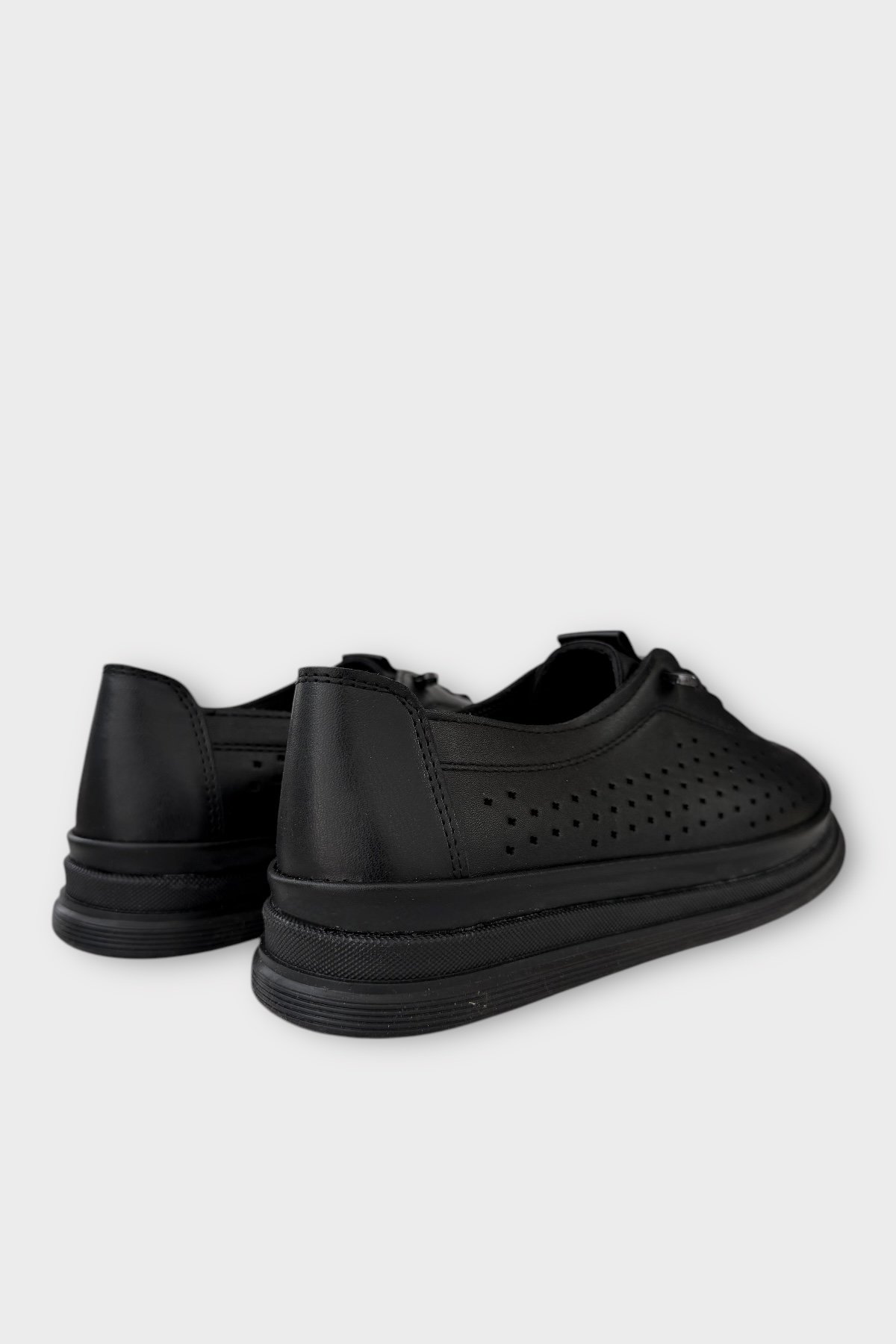 Kadın Günlük Hafif Mevsimlik Rahat Akıllı Bağcık Ortopedik Casual Ayakkabı SİYAH - Görsel 6